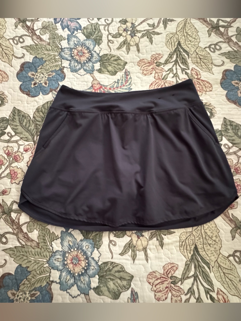 Fila Athletic Skort with Side Pockets-Navy Blue